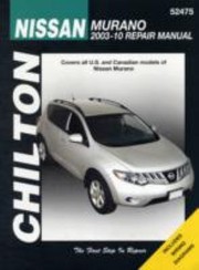 Cover of: Nissan Murano Repair Manual 20032010