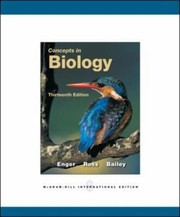 Cover of: Concepts in Biology Eldon Enger Frederick Ross and David Bailey