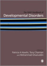 The Sage Handbook Of Developmental Disorders cover