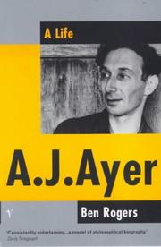 Cover of: A.J. Ayer by Ben Rogers