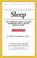 Cover of: Sleep