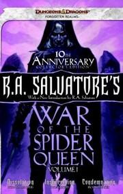 Cover of: RA Salvatores War of the Spider Queen Volume I