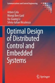 Cover of: Optimal Design Of Distributed Control And Embedded Systems Arben Ela Et Al