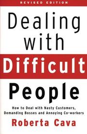 Cover of: Dealing with Difficult People by Roberta Cava