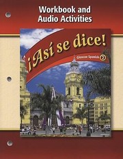 Cover of: Asi Se Dice Volume 2
            
                Glencoe Spanish by 