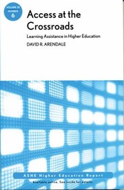 Cover of: Access At The Crossroads Learning Assistance In Higher Education