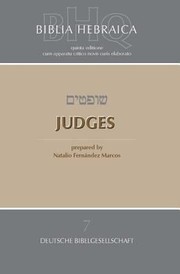 Cover of: Judges
            
                Biblia Hebraica