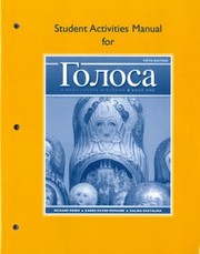 Cover of: Student Activities Manual for Golosa