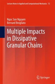 Cover of: Multiple Impacts In Dissipative Granular Chains