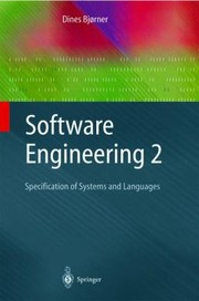 Cover of: Software Engineering 2 Specification Of Systems And Languages