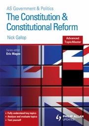 Cover of: The Constitution Constitutional Reform Advanced Topic Master by 