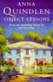 Cover of: Object Lessons by Anna Quindlen, Anna Quindlen