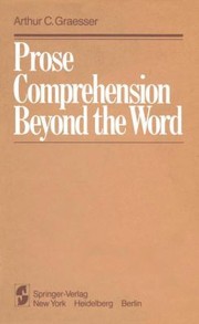 Cover of: Prose Comprehension Beyond The Word by 