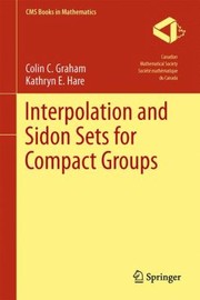 Cover of: Interpolation And Sidon Sets For Compact Groups by Colin C. Graham