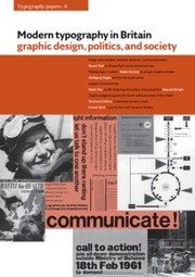 Cover of: Typography Papers Modern Typography In Britain Graphic Design Politics And Society