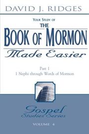 Cover of: The Book of Mormon Made Easier: Part 1 ( New Cover) (Gospel Studies Series, 4)