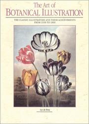 Cover of: The Art of Botanical Illustrations