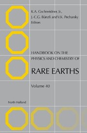 Cover of: Handbook On The Physics And Chemistry Of Rare Earths by 