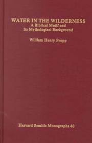 Cover of: Water in the wilderness by William Henry Propp