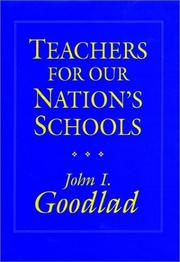 Cover of: Teachers for our nation's schools