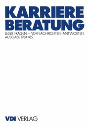 Cover of: Karriereberatung Leser Fragen
            
                VDIBuch