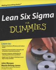 Lean Six Sigma For Dummies by Martin Brenig-Jones