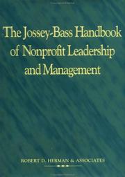 Cover of: The Jossey-Bass handbook of nonprofit leadership and management