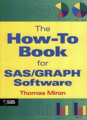 Cover of: The How-To Book for SAS/GRAPH Software by Thomas Miron