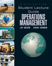 Cover of: Operations Management Student Lecture Guide