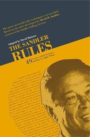 Cover of: The Sandler Rules Fortynine Timeless Selling Principles And How To Apply Them by 