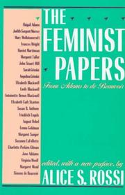 Cover of: The Feminist Papers by Alice S. Rossi