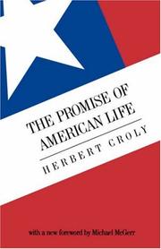 Cover of: The promise of American life