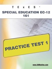 Cover of: Texes Special Education Ec12 161 Practice Test