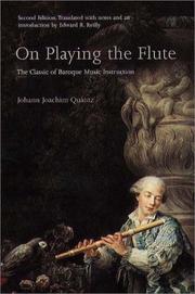 Cover of: On Playing the Flute by Johann Joachim Quantz