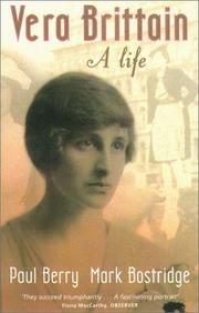 Cover of: Vera Brittain by Paul Berry