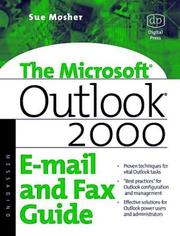 Cover of: Microsoft Outlook 2000 E-mail and Fax Guide