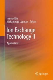 Cover of: Ionexchange Technology