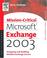 Cover of: Mission-Critical Microsoft Exchange 2003