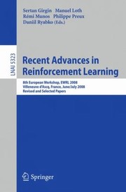 Cover of: Recent Advances in Reinforcement Learning
            
                Lecture Notes in Artificial Intelligence by 