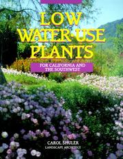 Cover of: Low-water-use plants: for California & the Southwest