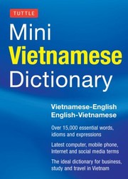 Cover of: Tuttle Mini Vietnamese Dictionary
            
                Tuttle Mini Dictiona