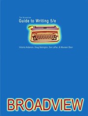 Cover of: The Broadview Guide to Writing Fifth Edition