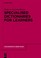 Cover of: Specialised Dictionaries For Learners
