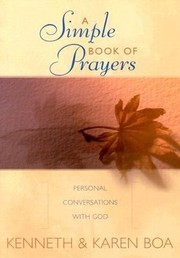 Cover of: A Simple Book Of Prayers Personal Conversations With God