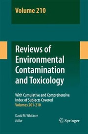 Cover of: Reviews of Environmental Contamination and Toxicology Volume 210
            
                Reviews of Environmental Contamination and Toxicology