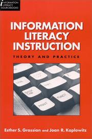 Cover of: Information literacy instruction by Esther S. Grassian
