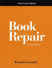 Cover of: Book repair: a how-to-do-it manual