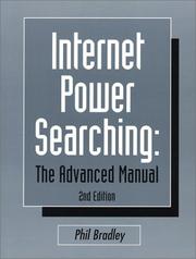Cover of: Internet power searching: the advanced manual