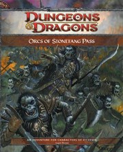 Cover of: Dungeons Dragons Orcs Of Stonefang Pass