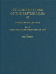 Cover of: Norwegian Collections Anglosaxon And British Coins 10161279
